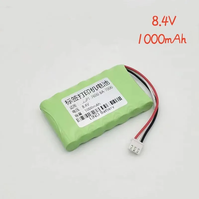 1000mAh8.4V pour frère PT-7600 BA-7000 Étiquette imprimante NI-laissée batterie aste