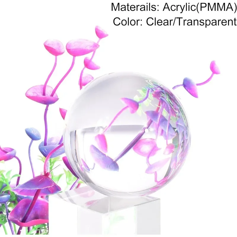 100 مللي متر كريستال الكرة الاكريليك شعوذة كرات الأداء البهلواني واضح لعبة أداة الحرف الملونة كرات سحرية الحلي هدية