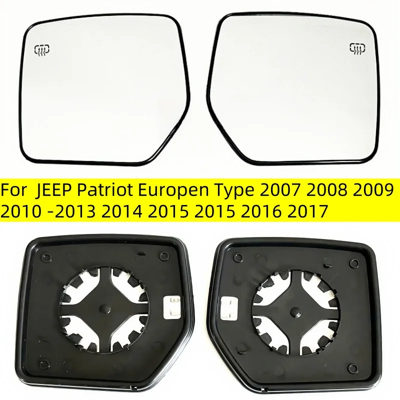 For JEEP Patriot Europen Type 2007 2008 2009 2010 2011 2012 2013 2014 2015 2015 2016 2017 Car Convex heated mirror glass