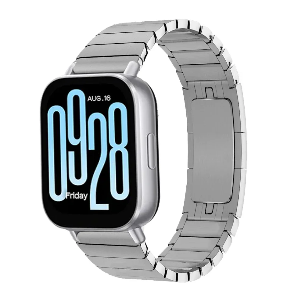 22 มม.สําหรับ Redmi Watch 5 Lite/Active แฟชั่นเปลี่ยนสายรัดข้อมือสแตนเลสสําหรับ Redmi Watch 5 Active สร้อยข้อมือ