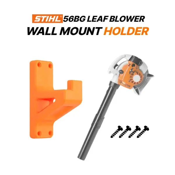 Wall Mount Storage Holder for Leaf Blower, Garden Tool Hanging Bracket, Garage & Outdoor Shed Organizer
