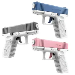 Glock-pistola de agua no eléctrica de alta presión para niños, niños, niñas y adultos, tiro automático completo, juguete de playa