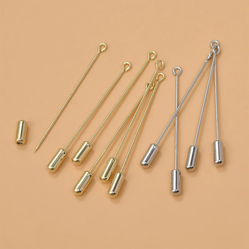 20pcs Copper Lapel Pins Blanks Base Wedding Accessories Components For DIY Brooches Clothes Jewelry Making Women Man Fittings