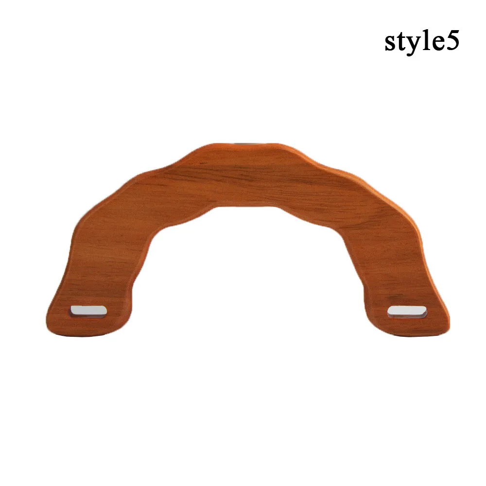 D Shape Wood Bag Handles DIY Straps Frame Replacement Handbag Tote Handles Purse Bags Bag Straps Wooden Bag Handle Accessories