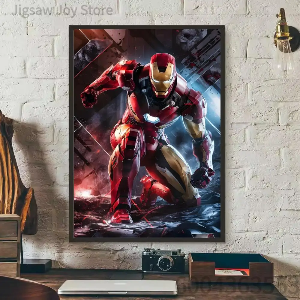 Hero Mecha Suit Jigsaw Puzzle, Cool Comic Superhero Illustration Puzzle, Relax DIY Game, Birthday Gift for Teens & Adults