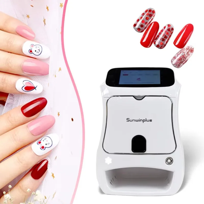 

AI 3D SW-NA03 Nail Art Printer Automatic Manicure Tools Drying Fan Lights WiFi Connection Logo Printers Electric Power