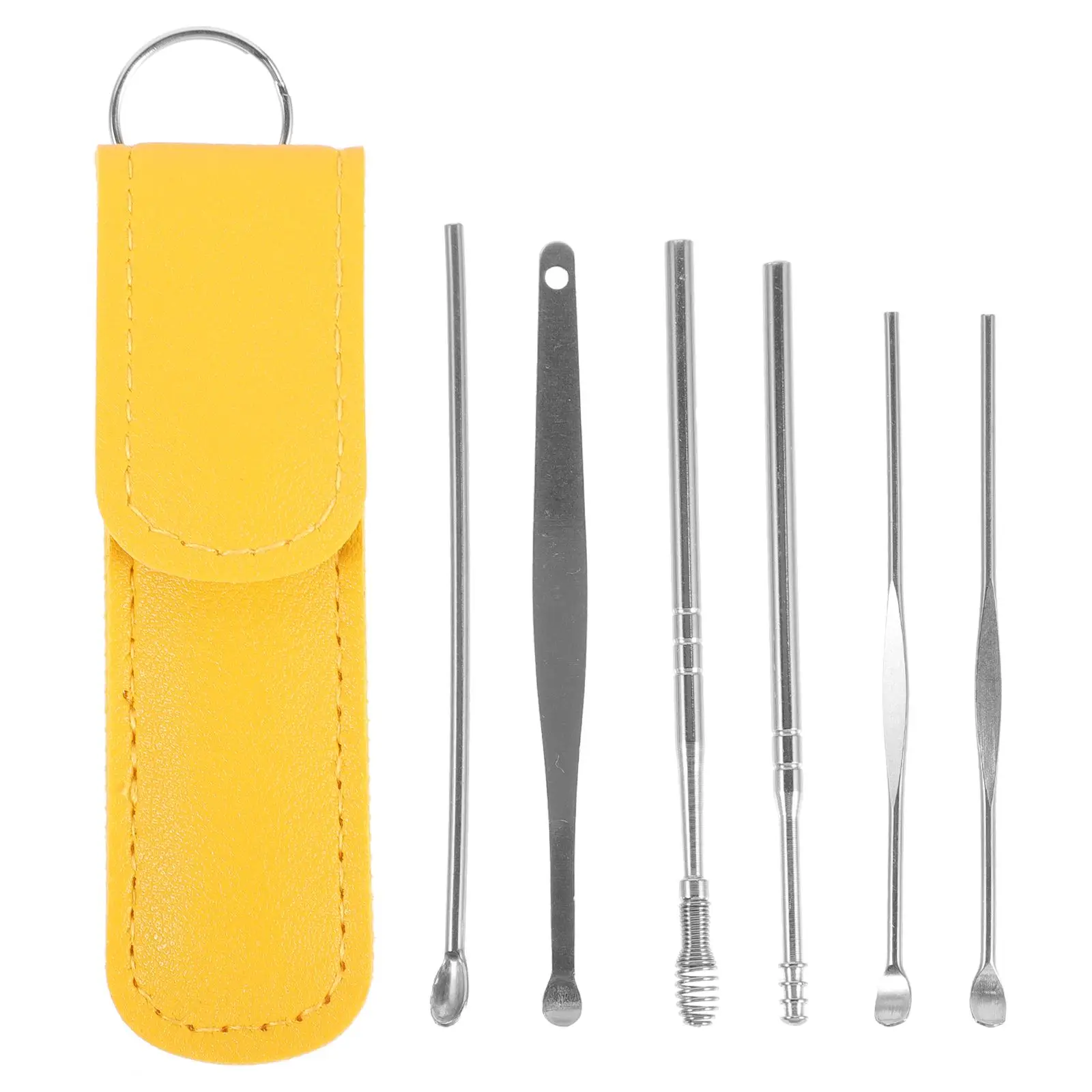 

Flashlight Ear Wax Remover 6-piece Set of Ear-picking Spoons Tweezers Earwax Removal
