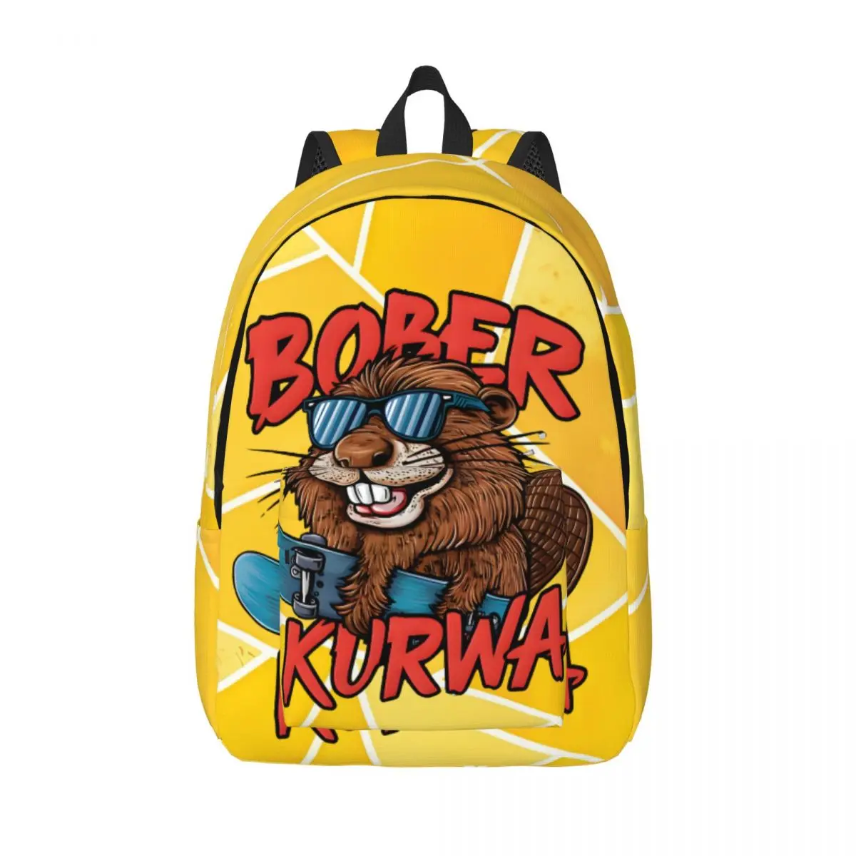 

Outstanding Backpack Bobr kurwa Office Workers Adjustable Strap Camping Back To School Gift Sturdy Shoulder Bookbag