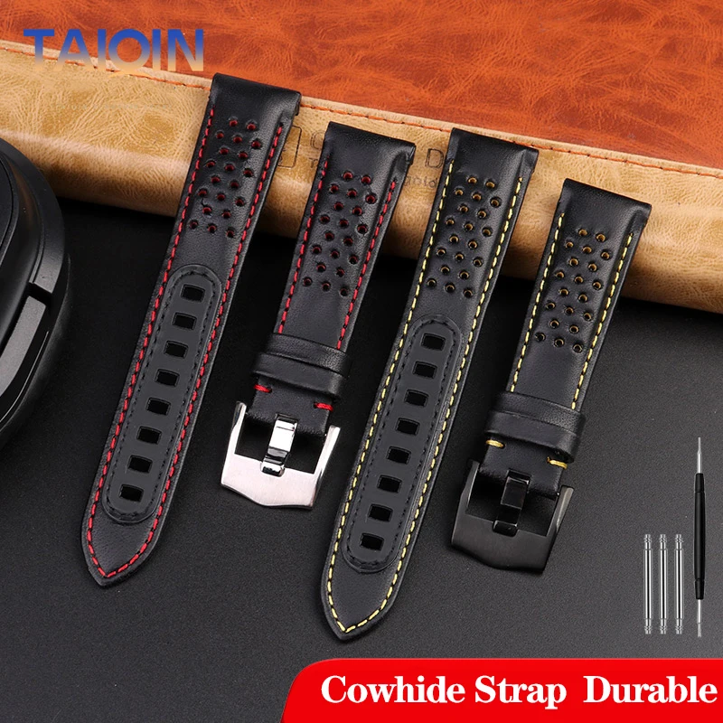 21mm Calfskin Leather Watchband for Omega Super Moon Dark Side Apollo 8 Series Men\'s 311.92 Watch Band Strap 311.92.44 Bracelet