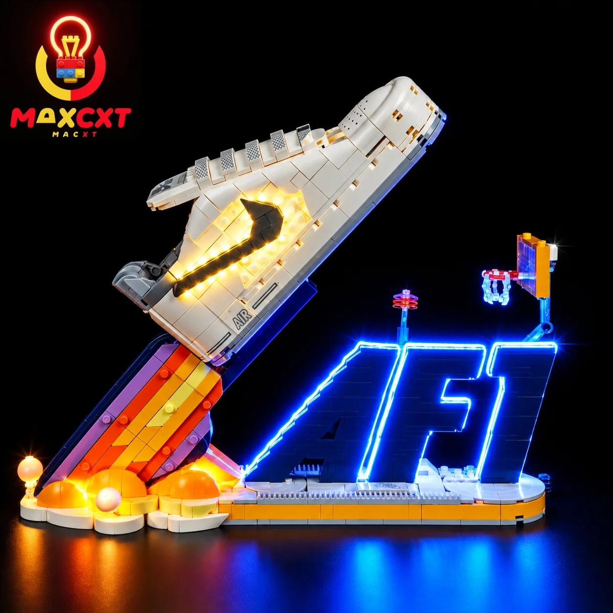 MAXCXT LED Light Set For LEGO 43026 Nike Air Force 1 DIY Decorative Lamp （Not Include Lego Building Blocks Set）