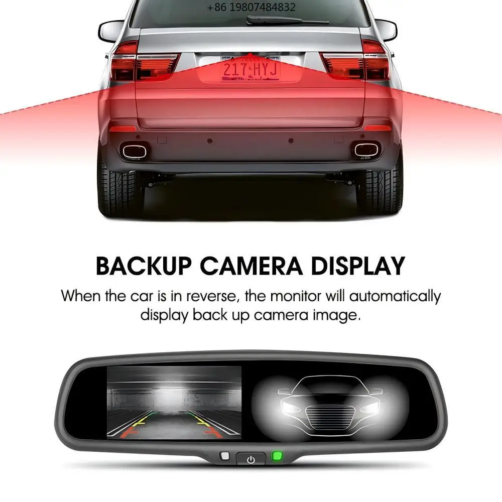 Electronics Auto Dimming and Anti Glare Function 2ch AV in 4.3 Inch LCD Screen Interior Car Rear View Mirror  with