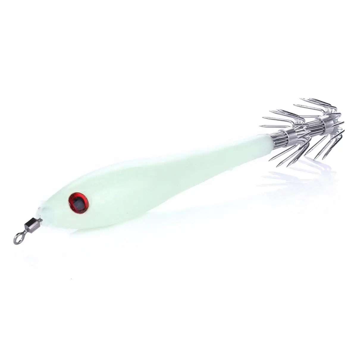 

5 Pcs Night Glowing Fishing Hooks Luminous Squid Bait Plastic Fishing Saltwater Freshwater Octopus