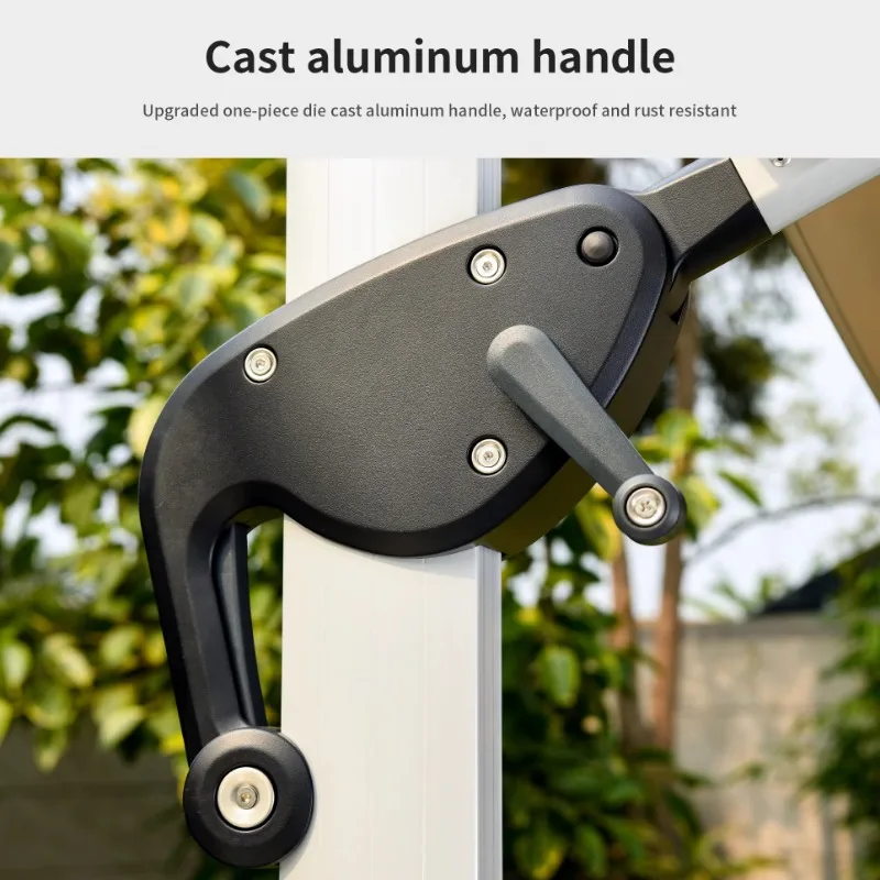 ร่มสนาม LED แบบพับได้ขนาดใหญ่ 3 เมตร สำหรับร้านอาหาร โรงแรม สนามเด็กเล่น ฟิตเนสกลางแจ้ง รับทำโลโก้ OEM