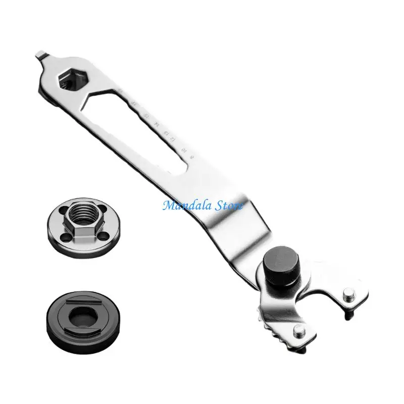 U2JC Adjustable Grinder Wrench 12 Function Design Lightweight Tool With Comfortable Grip For Professional Repair Work