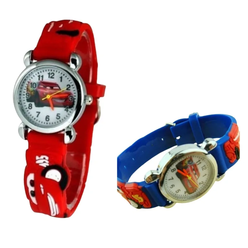 Cars Lightning McQueen animation peripheral cartoon cute boy and girl pointer electronic watch Children\'s Day gift wholesale