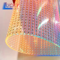 Super Slim Transparent Flexible Soft Self Adhesive Film Window LED Display P6 P8 Crystal LED Film Glass P10 LED Screen