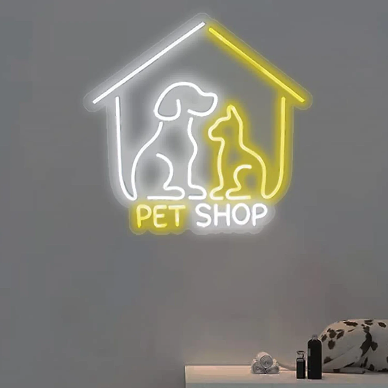 

Pet Store Neon LED Light Wall Decoration With Neon Signs Bedroom Living Room USB Power Signboard Lights Beer Bar Game Room Decro