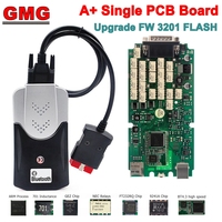 Single A+ PCB Board Best Quality Bluetooth 4.3 High Speed DS150 2021.11 Free Keygen Multidiag White NEC Relay 9241A FW3201