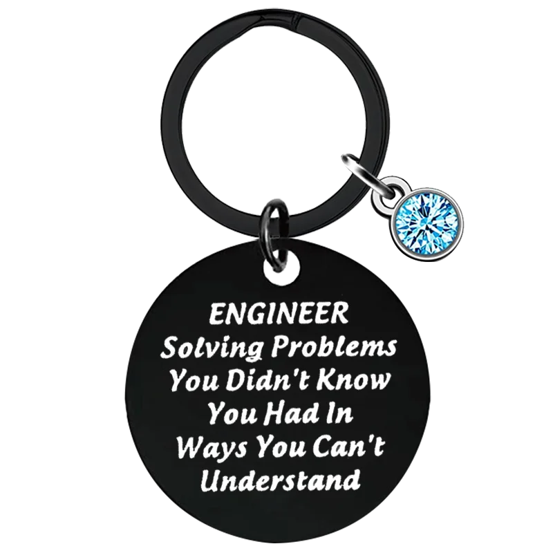 New Engineer Gift Key Chain Ring Engineering Student Gift Mechanical Engineer Gift keychains pendant Engineering Graduation Gift