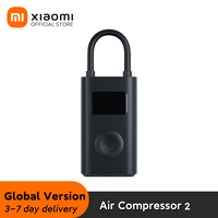 Xiaomi Mi Portable Air Compressor 2 Digital Tire Inflator Electric Air Pump With LED Lamp for Car Motorcycles Bicycles