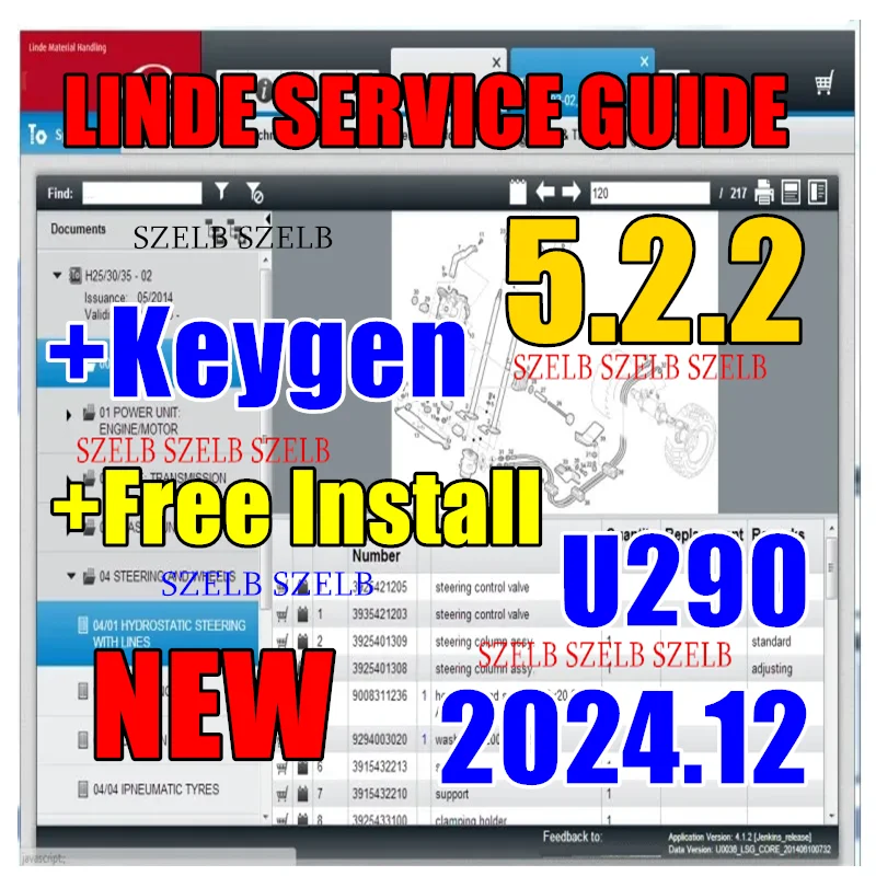 

Горячее предложение 2025! Новинка 2024.12 Linde Service Guide LSG 5.2.2 U0290 [12.2024] + Keygen + UnExpire Patch LSG U0213 [10.2021] Бесплатная установка