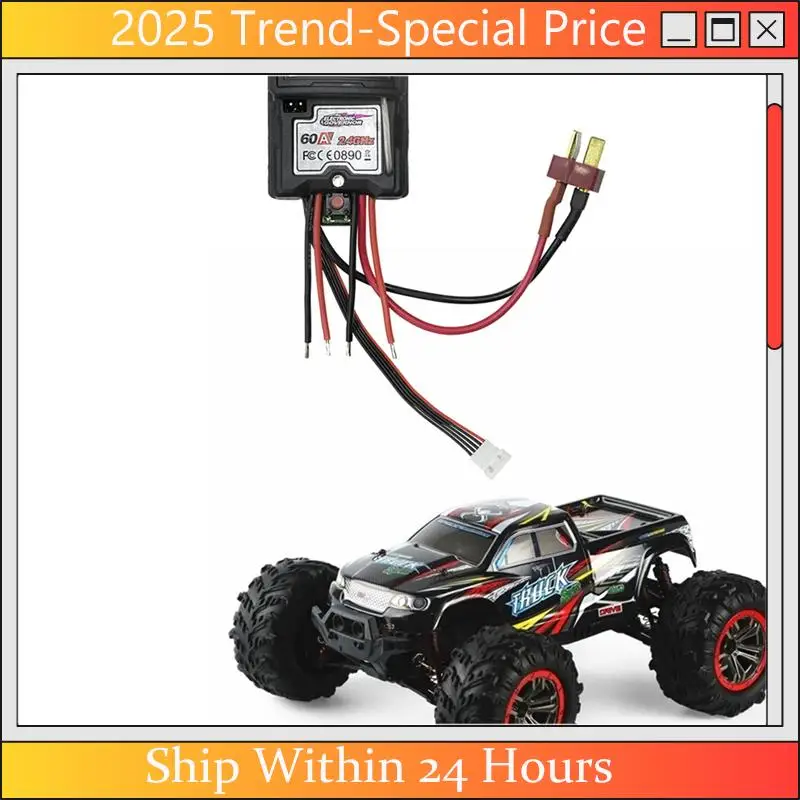 

1 Pcs ESC Electronic Speed Controller 25-ZJ07N For New Version Hosim 9125 Xinlehong XLH 9125 1/10 RC Car Replacement Spare Parts