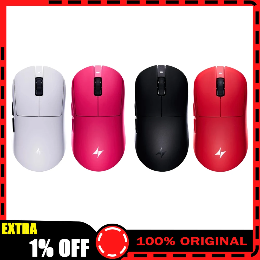

ATK A9 Ultimate Mouse Двухрежимная беспроводная мышь 8000 Гц Скорость опрокидывания Paw3950/Paw3395 Игровые мыши Легкие аксессуары для ПК