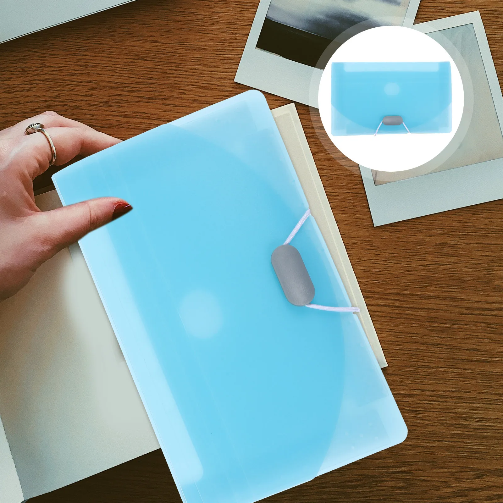 1pc Expanding File Organizer Large Capacity Multi-Layer Document Folder Portable Paper Storage For Office School Home