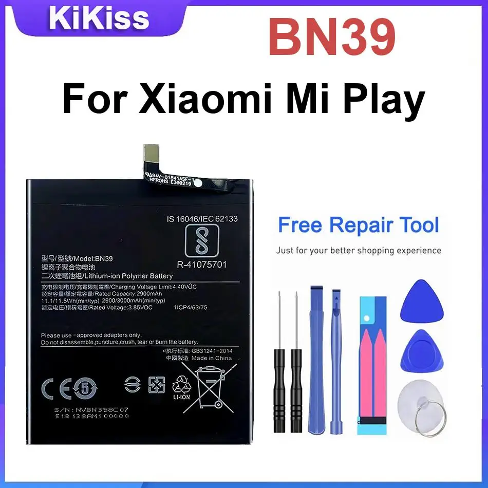 Mobile Phone Battery For Xiaomi Mi Play,BN39 Brand New Batteries