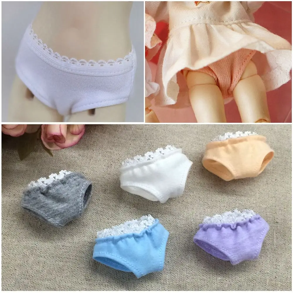 High Quality Girl Gift Cotton Material Dollhouse Decoration  Clothes Accessories 's Briefs Lace Underwear