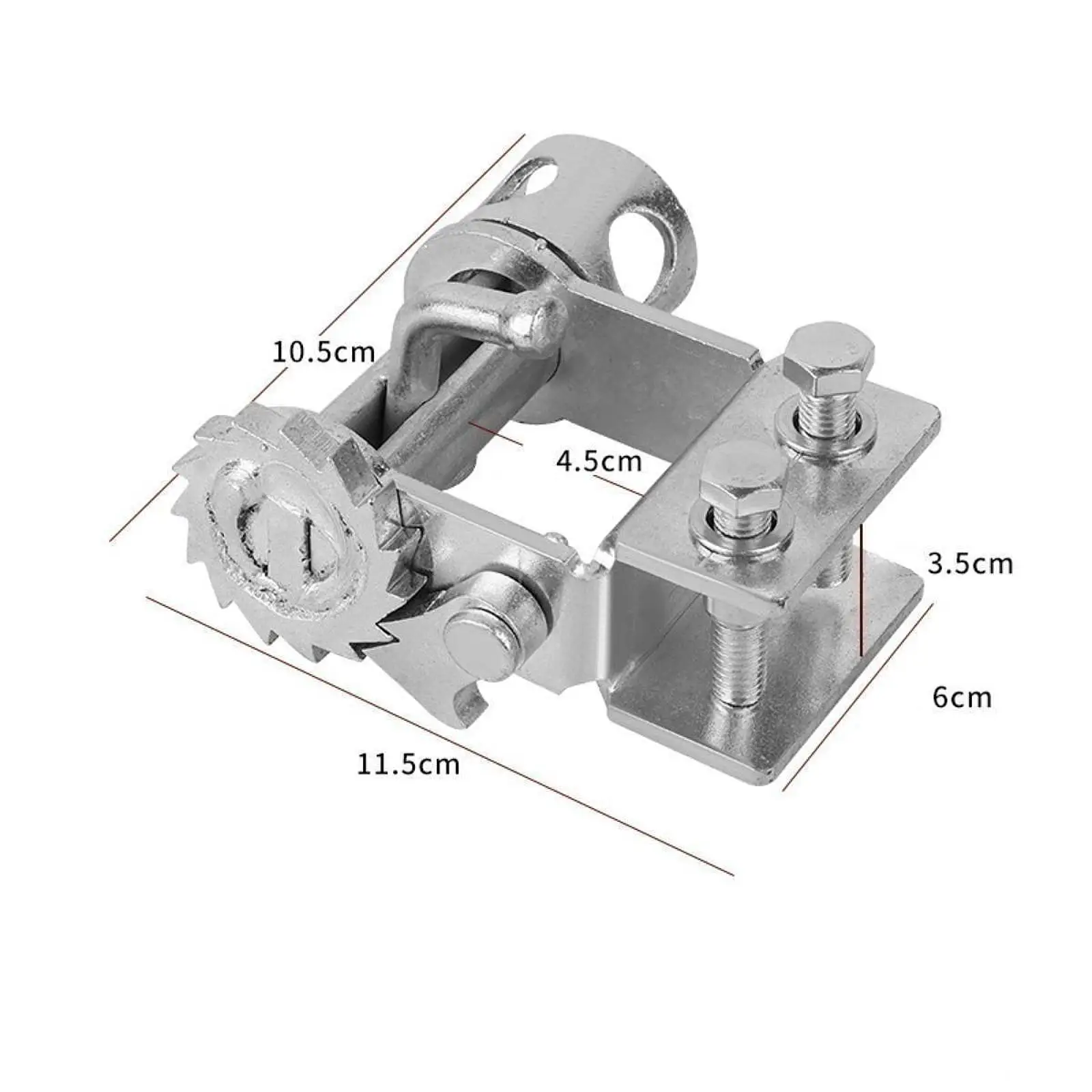 Weld on Sliding Winch Tie Down for Truck Trailer Heavy Duty Steel Ratchet Cargo Lashing Rope Tightener