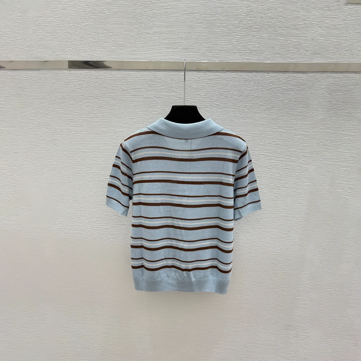 2026 high-quality new women's knitted slim fit top versatile polo shirt--hb713
