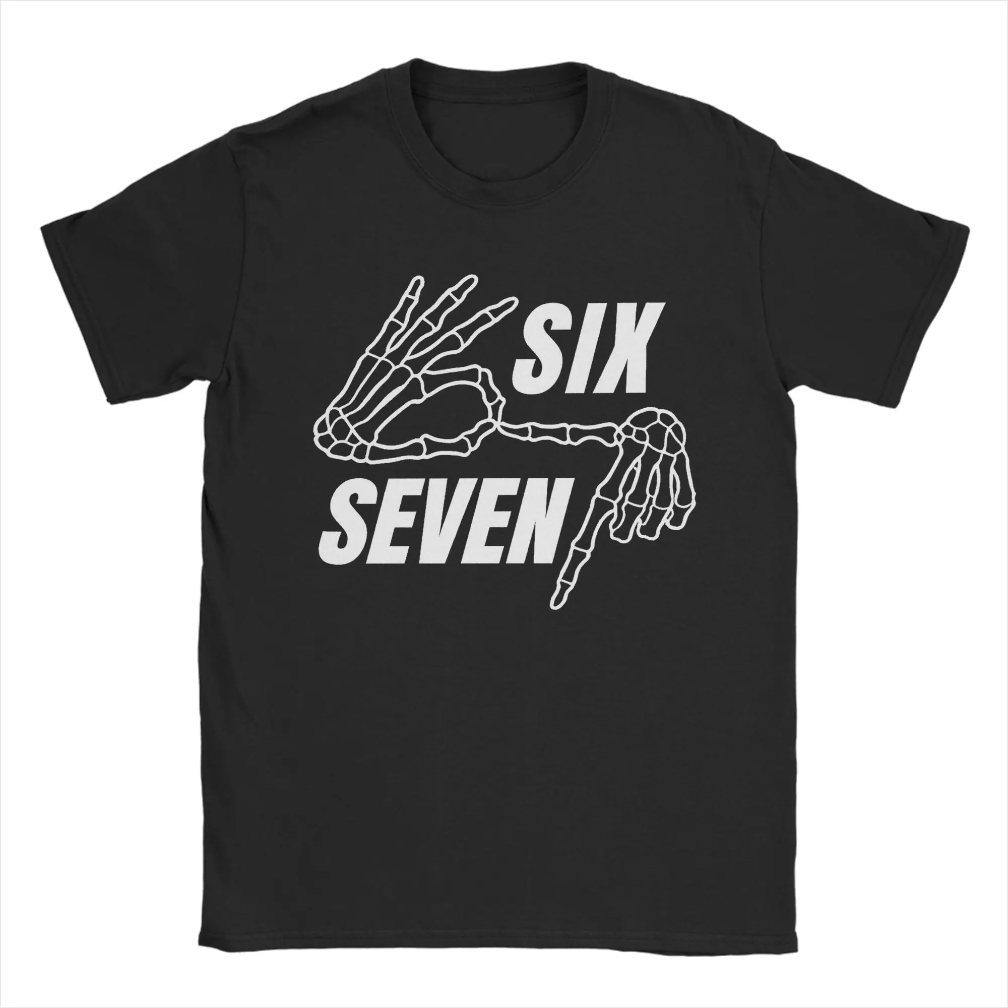 Funny Six Seven 6 7 Halloween Meme Halloween Spooky Meme T Shirt Beach Cotton T Shirts Men Hip Hop Tee Shirt Y2K Casual Top Tees