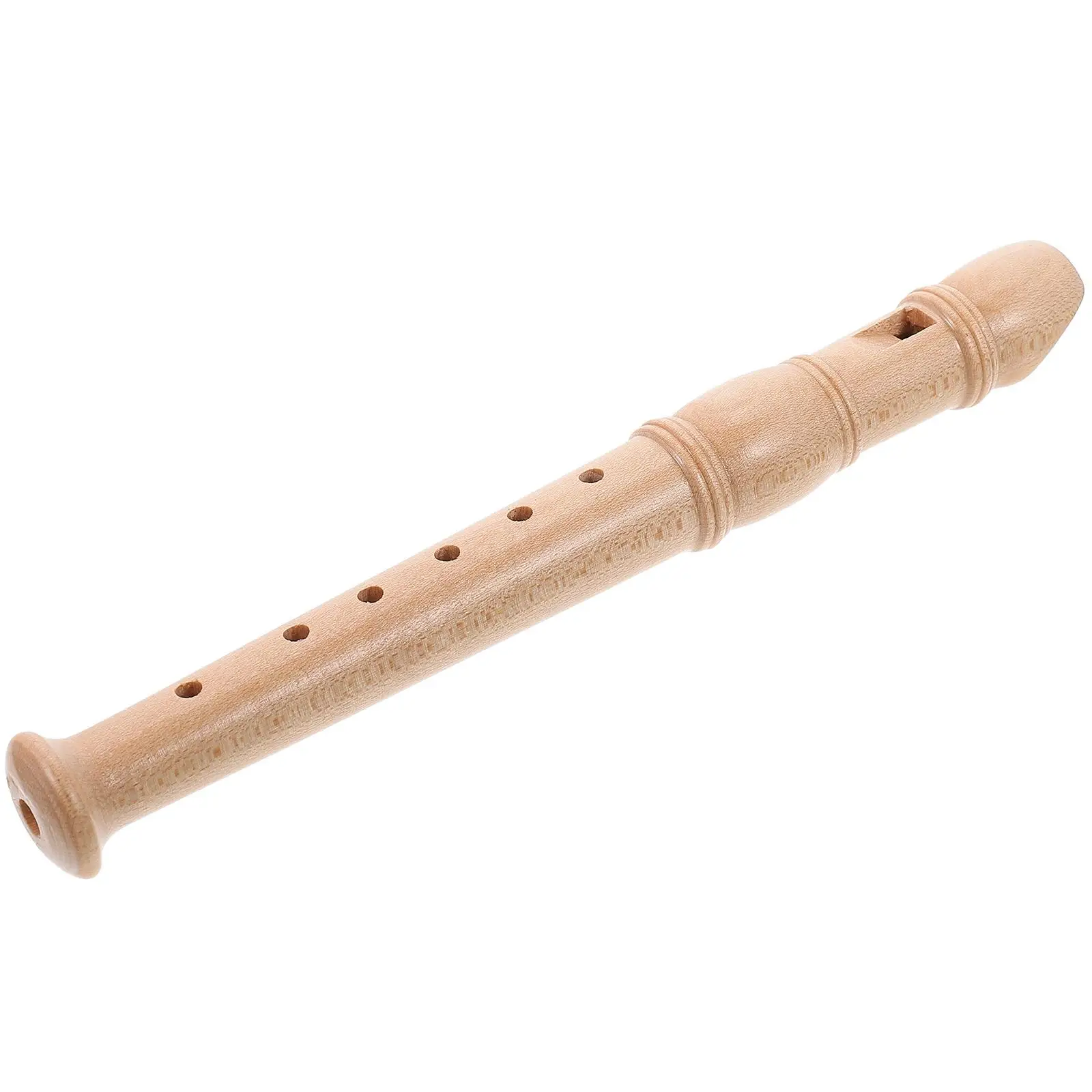 

Wooden Children Recorder 6 Hole Flute Kids Musical Instruments Soprano Clarinet Premium Wood Music Toy Educational for Pupils