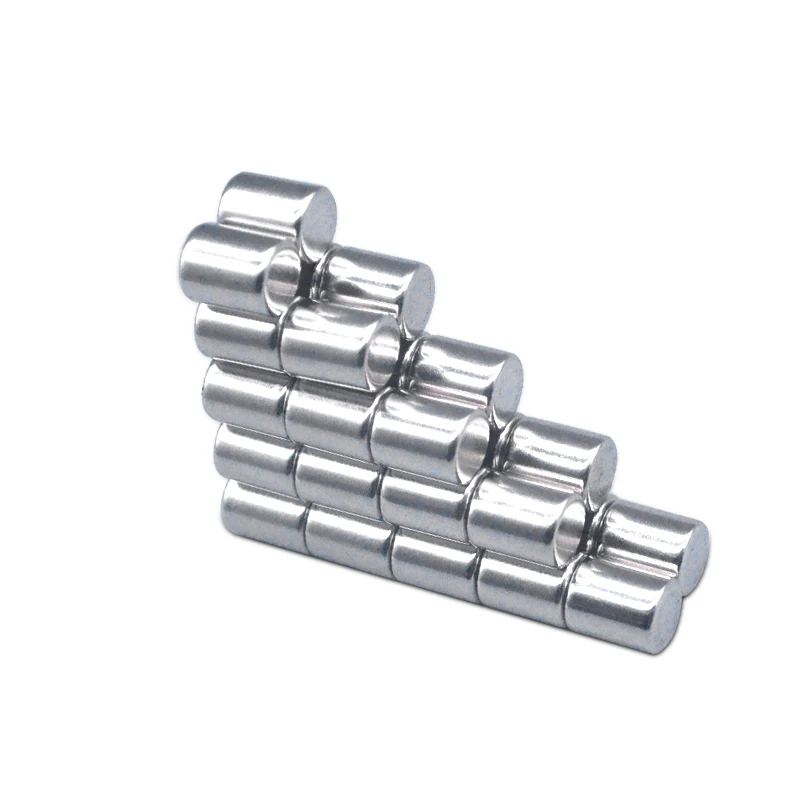 8x10 mm NdFeB Mini Small Circular Magnets 8mmx10mm Fridge N35 Neodymium Magnet Dia 8x10mm Permanent Magnets 8*10