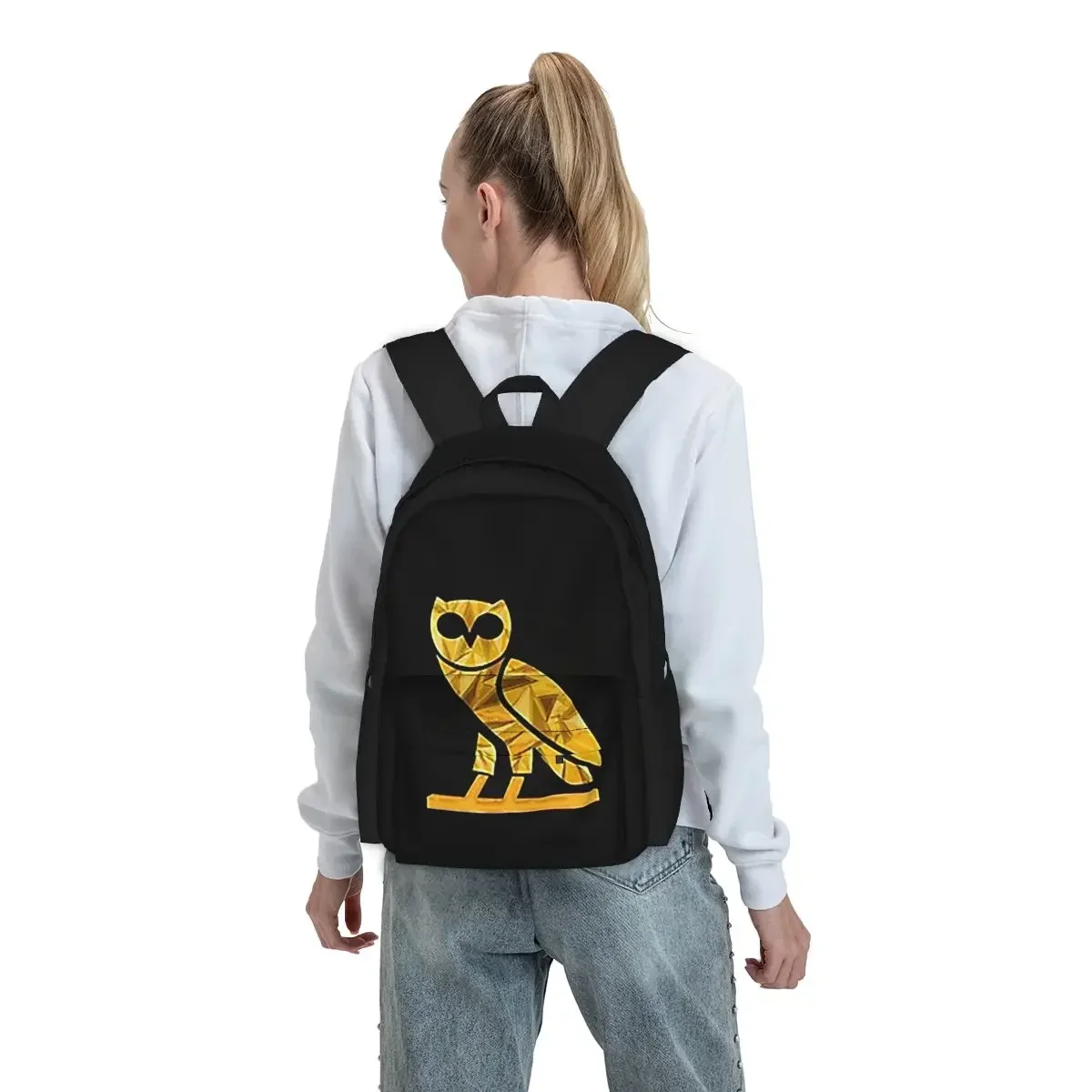 OVO October's Very Own Drake's Owl Backpacks Boys Girls Bookbag Children School Bags Cartoon Laptop Rucksack Shoulder Bag