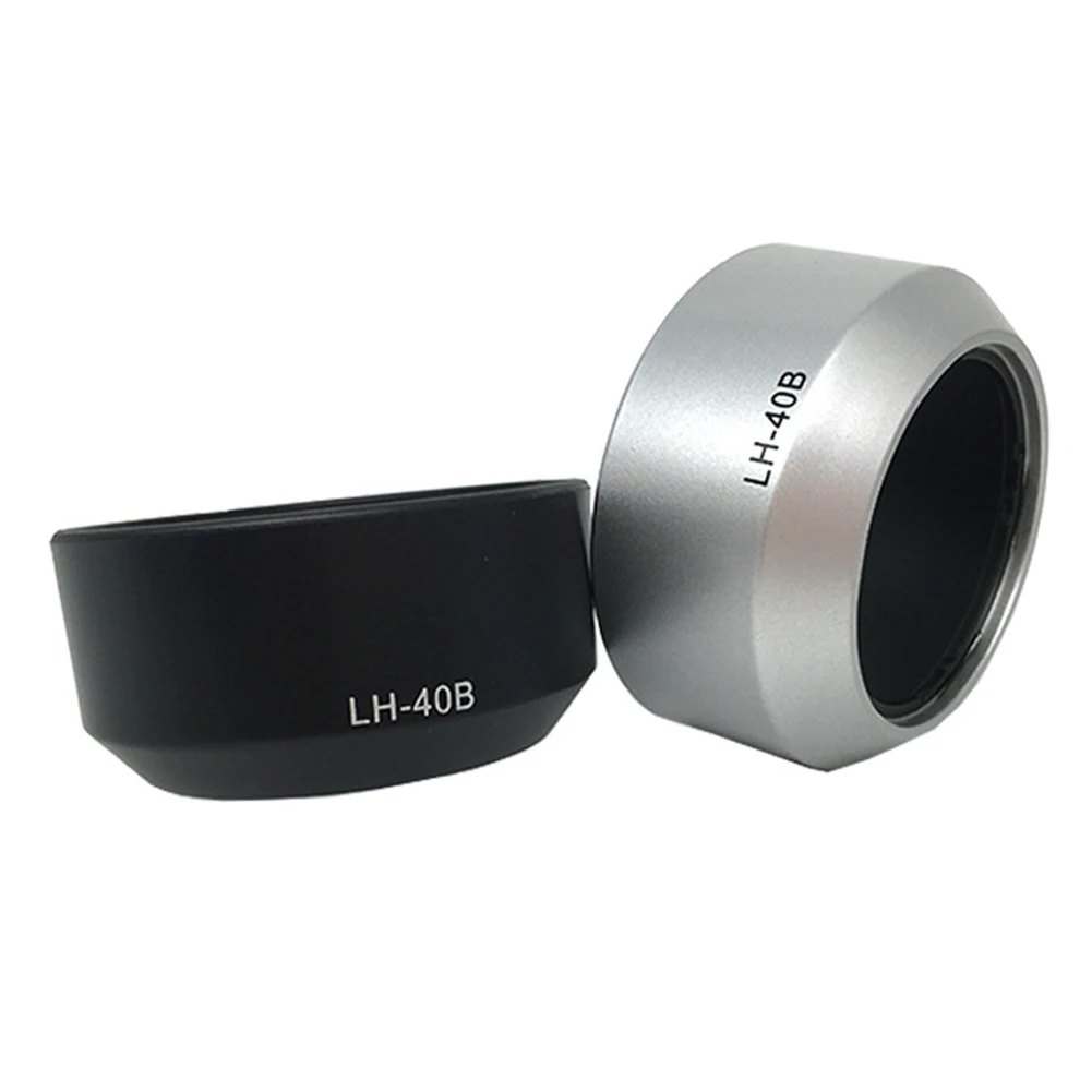 LH40B Professional Lens Hood Camera Accessories Durable Practical 45mm Easy Install Solid Protective For Olympus M.ZUIKO DIGITAL