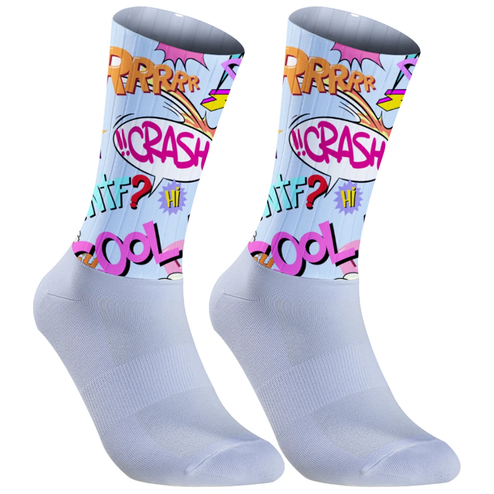 

Cycling Socks Bike Men Women Summer Road Cycling Breathable Socks Anti Slip Silicone Seamless Aero Socks New