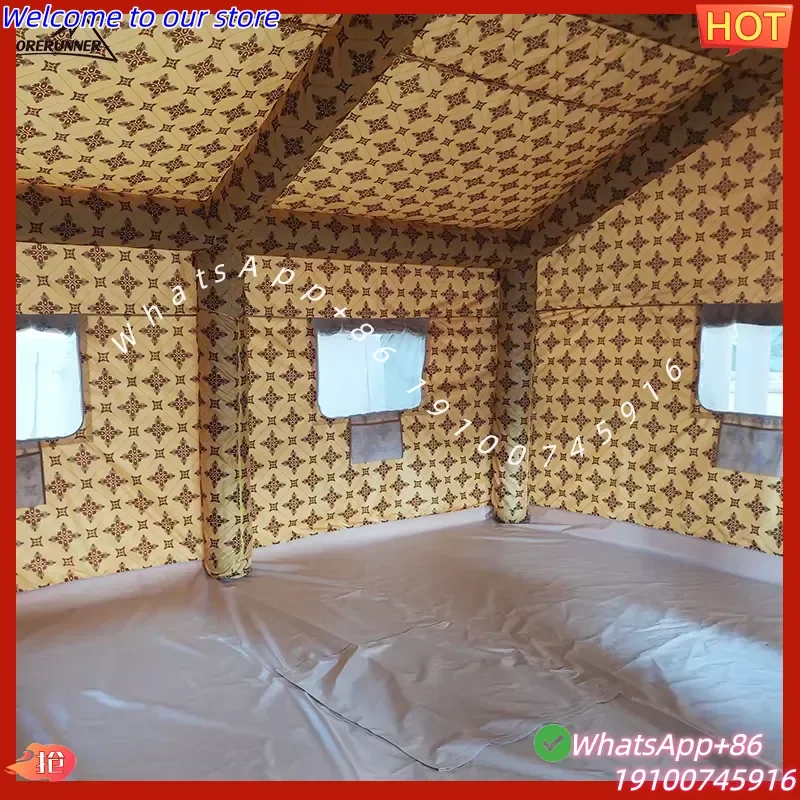 2026 Best-Selling Custom Size Oxford Fabric Air Tent Waterproof Inflatable Camping Tent Middle Eastern Style Outdoor Holidays 4