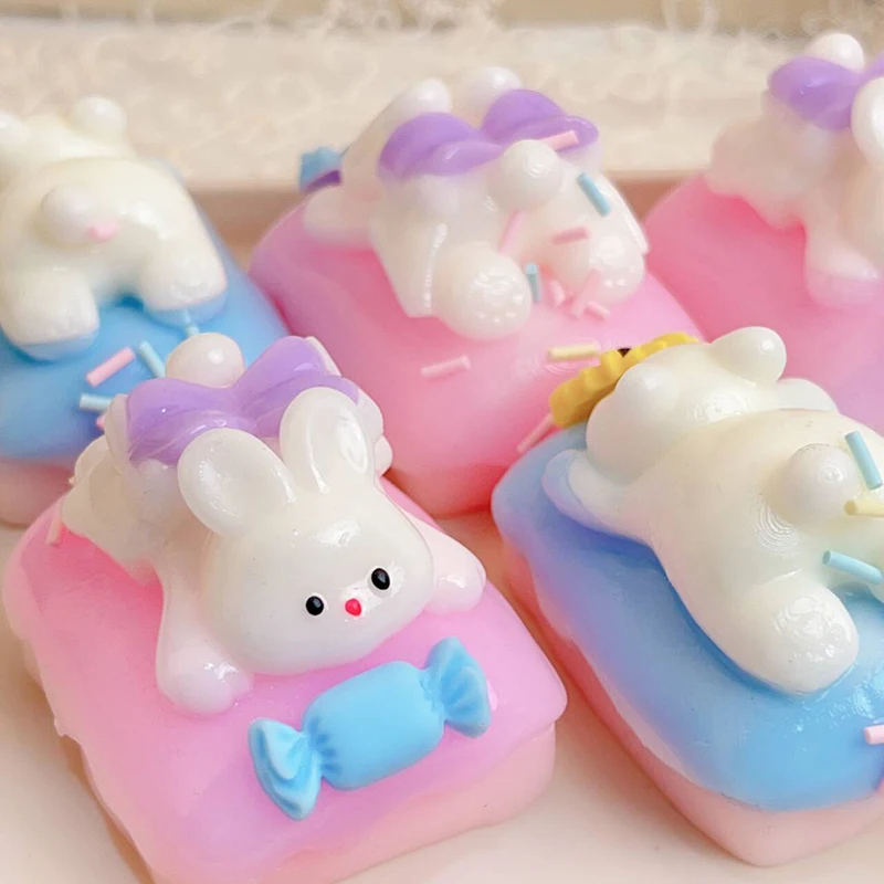 Cute Cartoon Bunny Puppy Squeezy Toys Soft Mochi Decompression Toys Slow Rebound Squeezing Fidget Toy For Kid Gifts