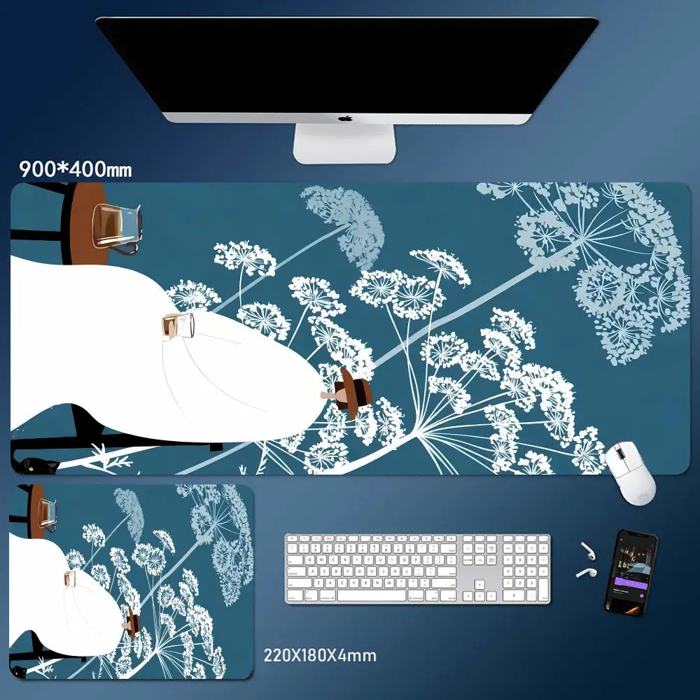 

Oriental Aesthetic Illustrations Mouse Pad Desk Mouse Pad Nice HD Desk Pad Extended Gaming Keyboard Mats Large Gamer Mouse Pad