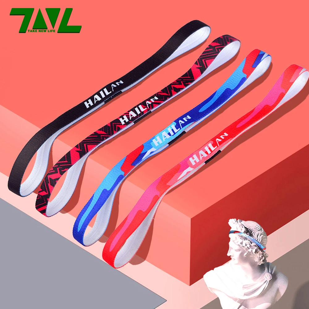 Nylon Elastic Head Sweatband Non-slip for Men Women Running Sweat Bands Gym Exercise Fitness Headband Yoga Hair Bands【1PC】