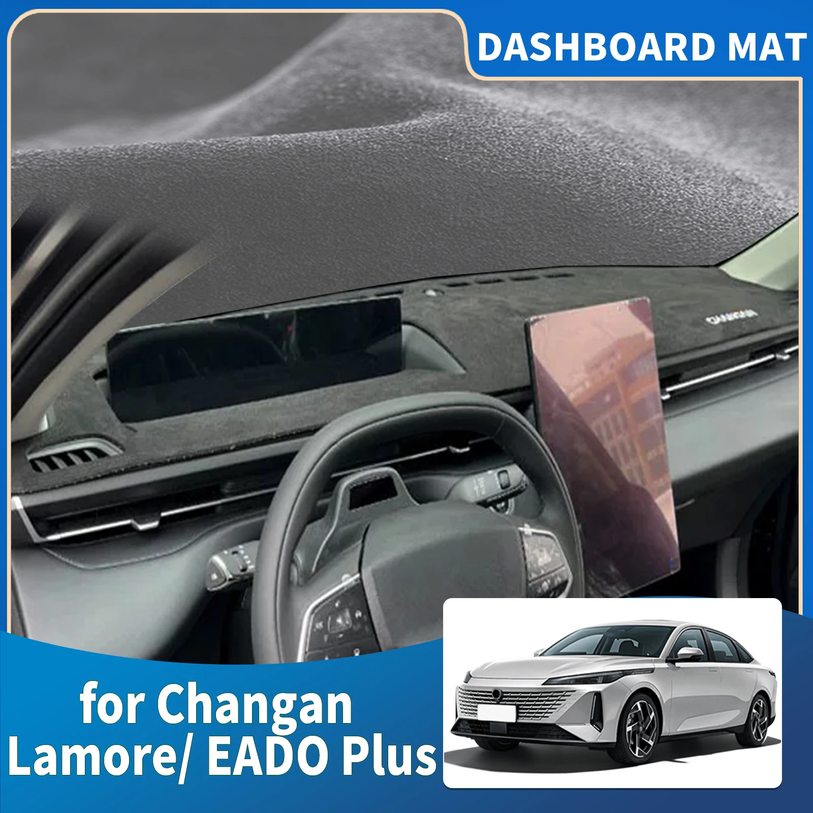 fit for Changan Lamore 2023-2025 EADO Plus LOGO Car Accessories Dashmat Protective Carpet Dashboard Cover Pad DashMat Sunshade