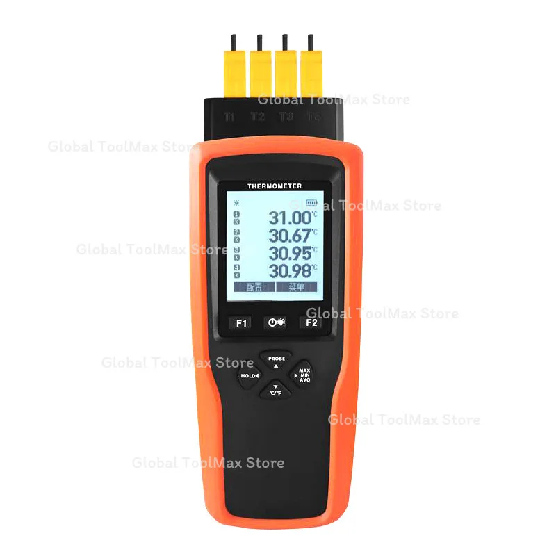 4-Channel Thermocouple Temperature Meter YET-640X 640L Data Logger Industrial Thermometer with Graph
