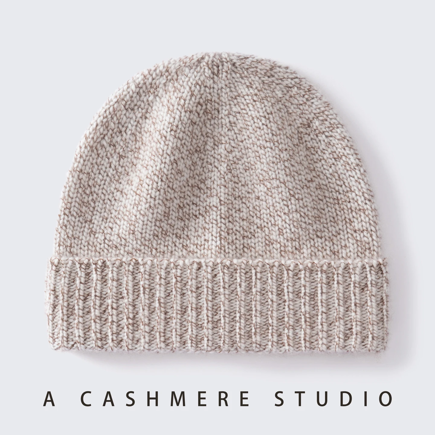 Unisex 100% Quality Cashmere Beanie Hat and Scarf Adult Winter Hat Outdoor Leisure Spotted Yarn Knitted Hat&Scarf Set Of 2