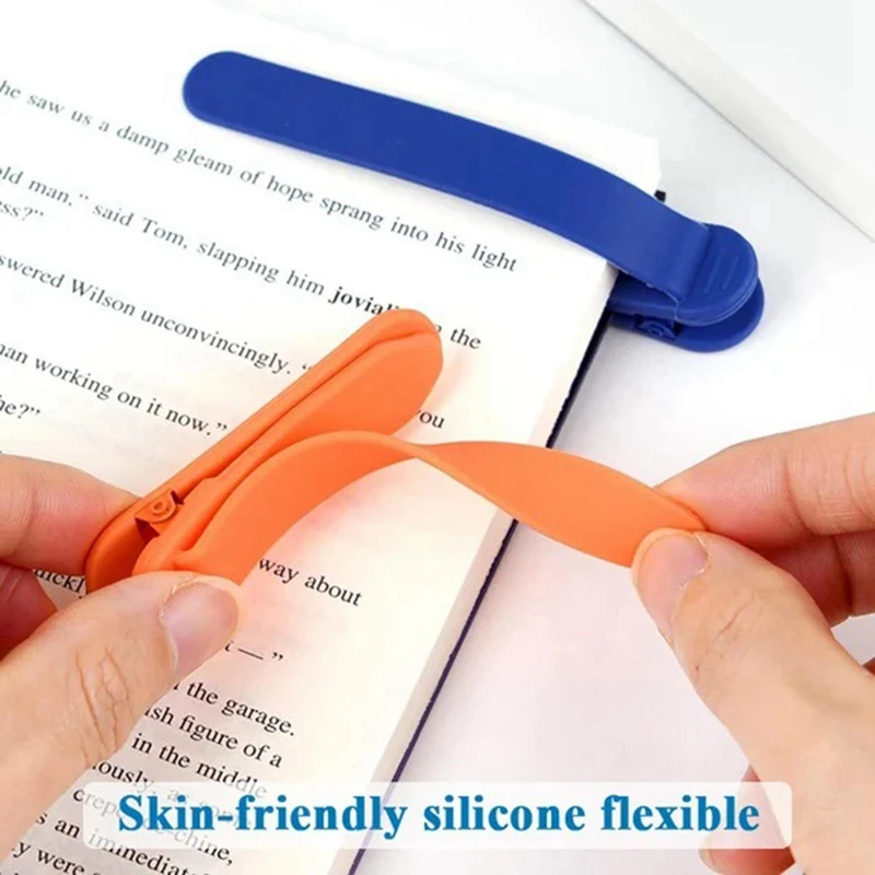 6Pack Smart Bookmark, Silicone Book Mark, Book Spare Parts For Reading Lovers, Bookmarks For Men Women