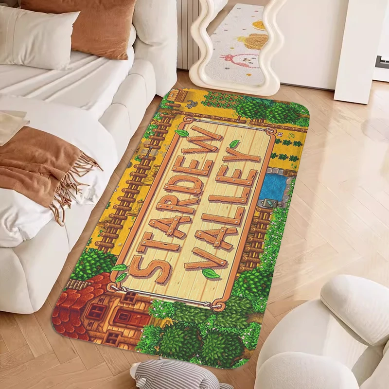 Living Room Floor Carpet G-Stardews G-Valleys Kitchen Entrance Door Doormat Hallway Bedroom Rug Balcony Porch Foot Mat Non-slip