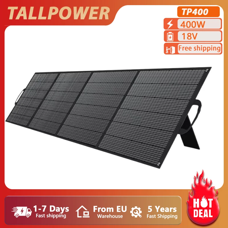 TALLPOWER TP400 400W panneau solaire pliable Portable taux de Conversion d'énergie 23% panneau de charge solaire de camping étanche en plein air