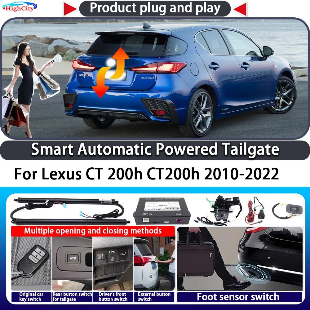 

For for Lexus CT 200h CT200h 2010-2022 Smart Automatic Powered Tailgate Key Control Trunk Lift Close Kit Electric Power Tailgate