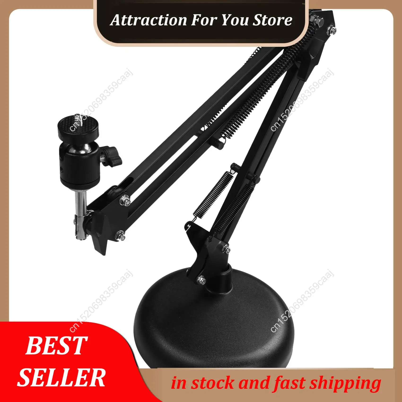 Hot Selling Webcam Stand For Desktop Suspension Boom Scissor Arm Stand With Upgraded Round Base,For Logitech Webcam